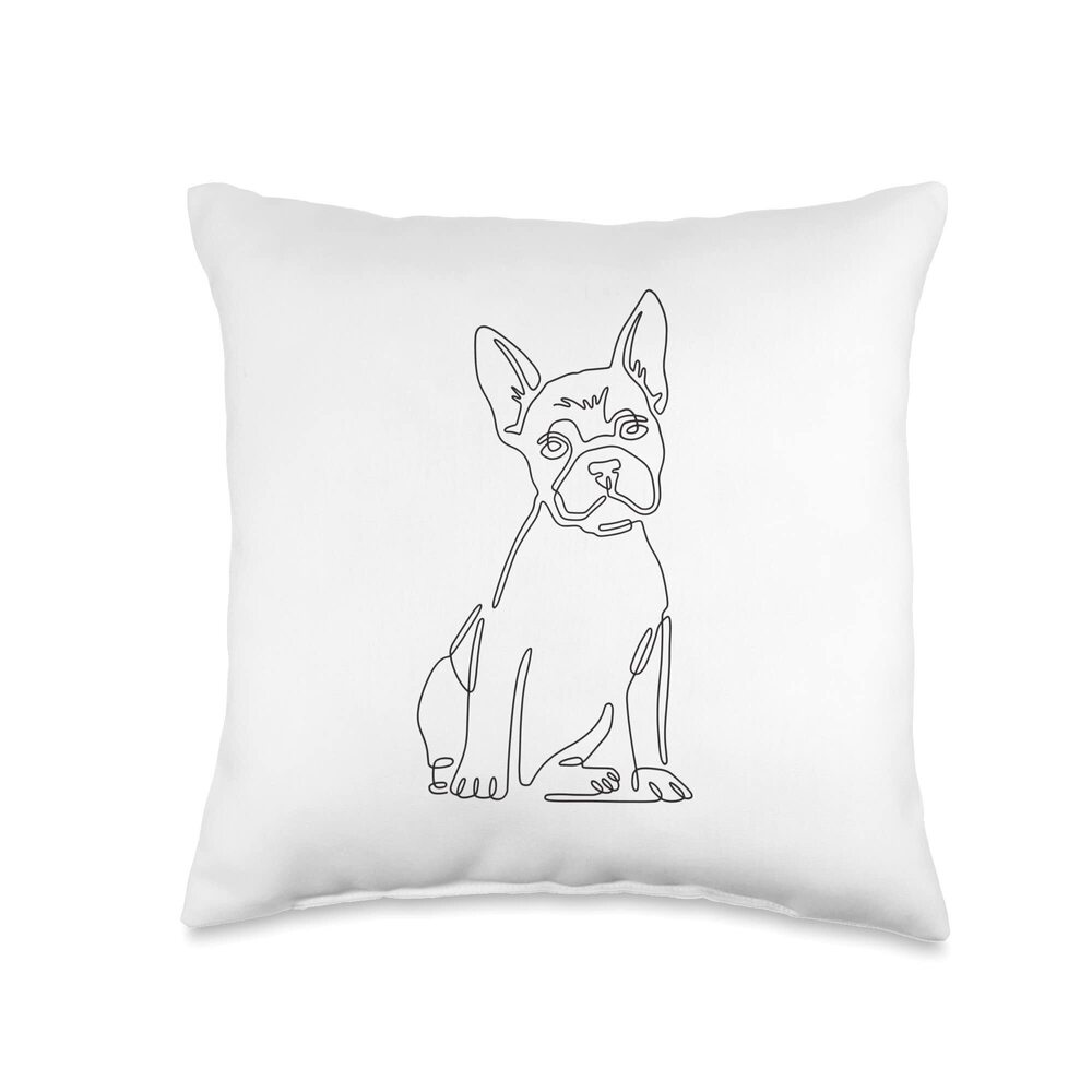 7176 Funny Dogs Comic Graphic Kids Throw Pillow